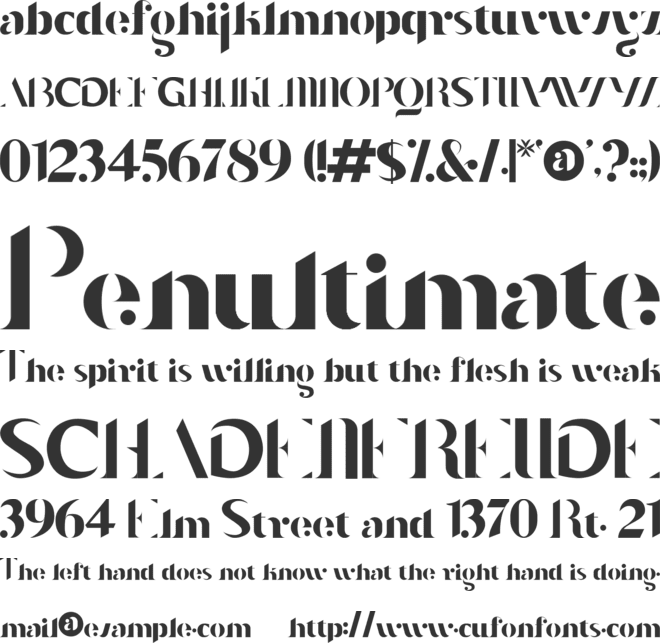 Hippu font preview