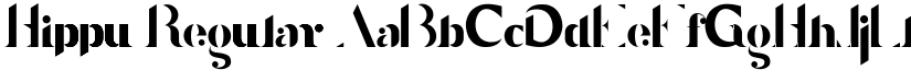 Hippu Regular font