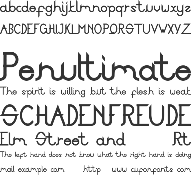 abdun font preview
