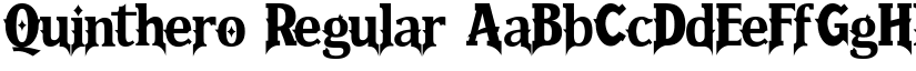 Quinthero Regular font