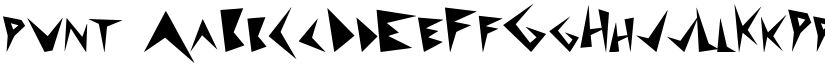 punt font