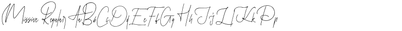 Missive Regular font