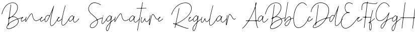 Benedela Signature font download
