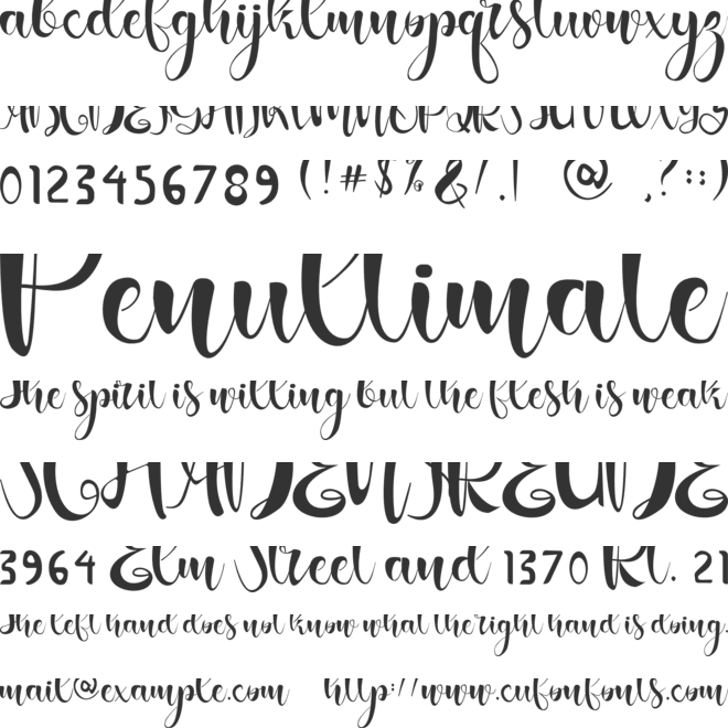 Stenlies font preview