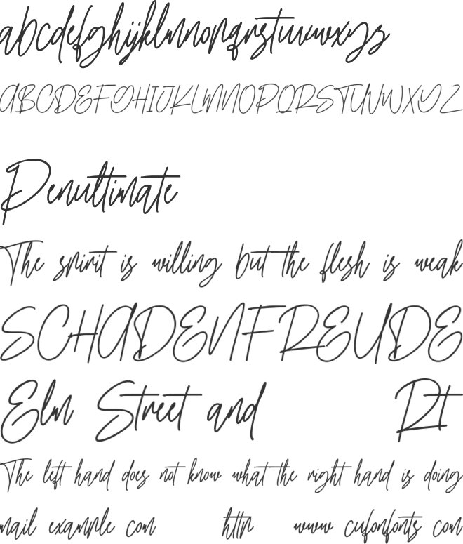 Elitmog Free Font font preview