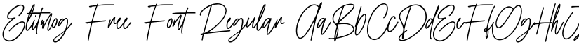 Elitmog Free Font Regular font