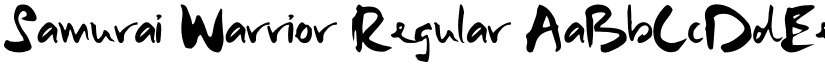 Samurai Warrior Regular font