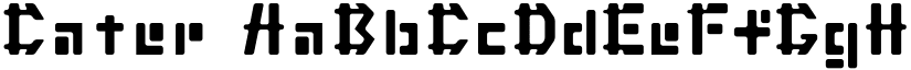 Cater font
