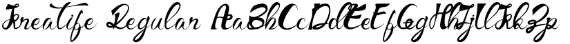 Kreatife Regular font