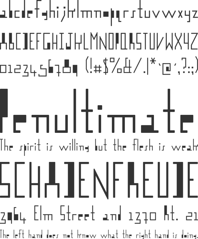 Logotix font preview