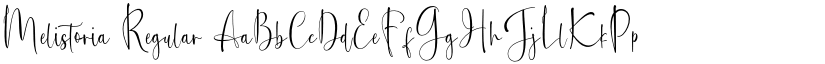 Melistoria Regular font