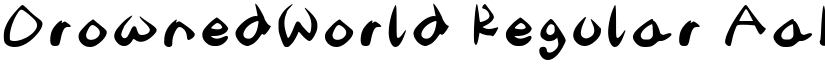 DrownedWorld Regular font