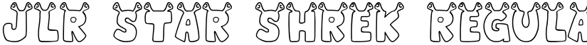 JLR Star Shrek Regular font