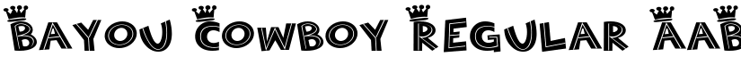 Bayou Cowboy Regular font