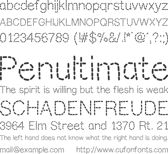 MixStitch font preview