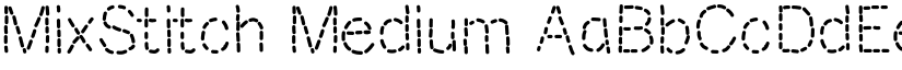 MixStitch Medium font