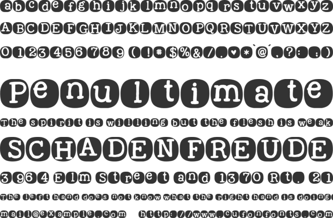 KG Wake Me Up font preview