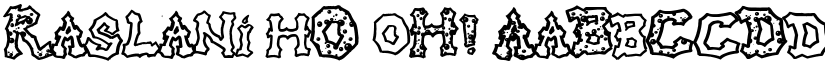 Raslani hO oH! font