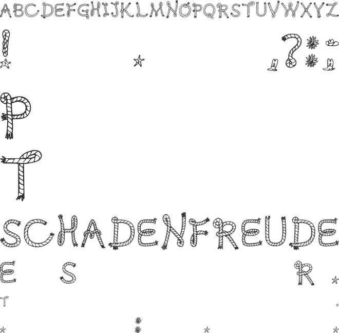 Here We Go Rodeo font preview