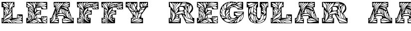 Leaffy Regular font