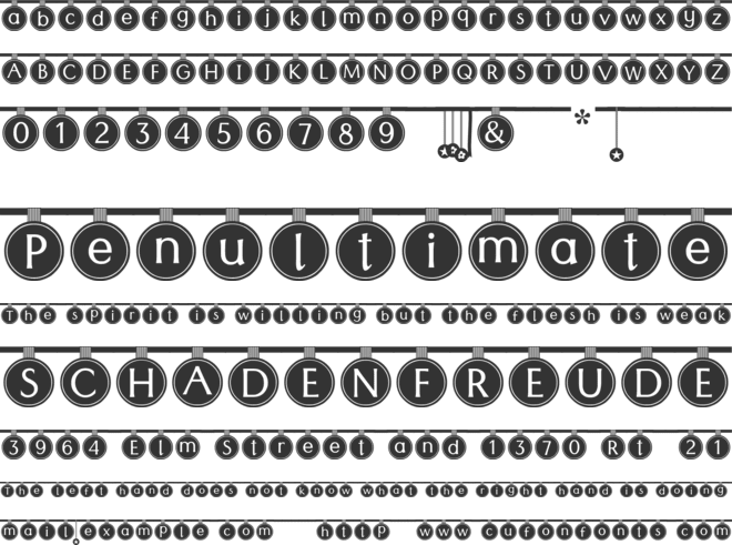 Party Time font preview