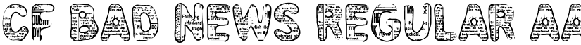 CF Bad News Regular font