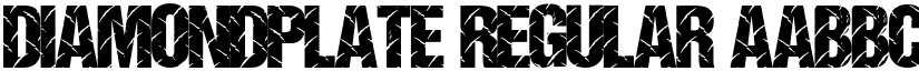 DiamondPlate Regular font