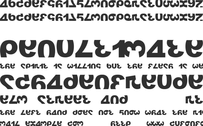 Widznumber Text 1 font preview