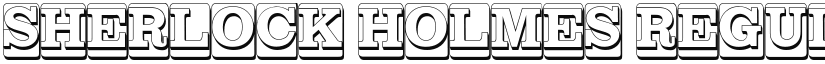 SHERLOCK HOLMES Regular font
