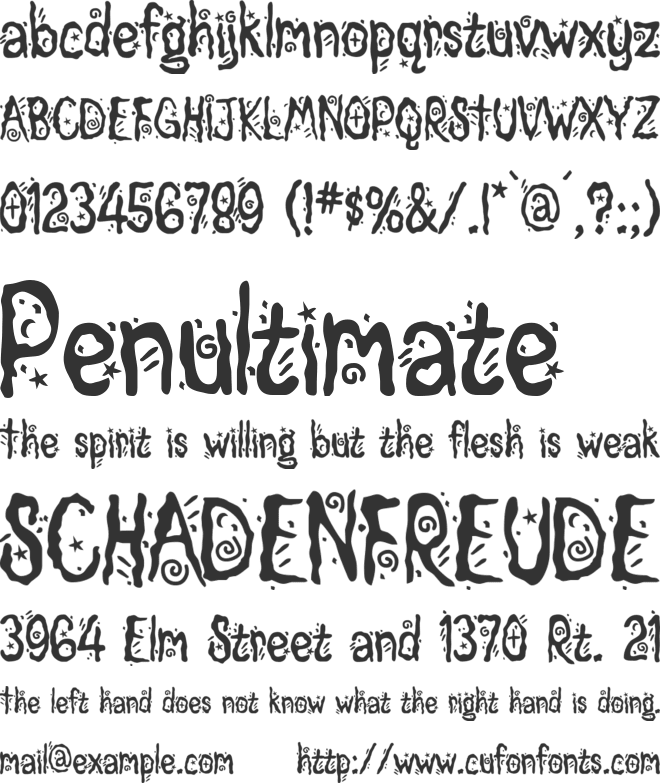 Magician font preview