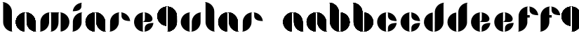 LamiaRegular font