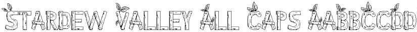 Stardew Valley All Caps font