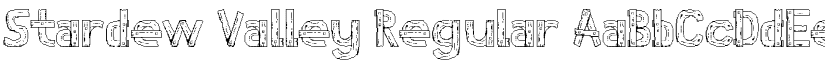 Stardew Valley Regular font