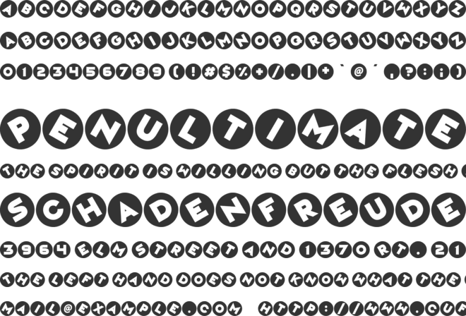 Magic Marbles font preview