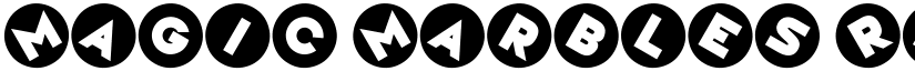 Magic Marbles Regular font