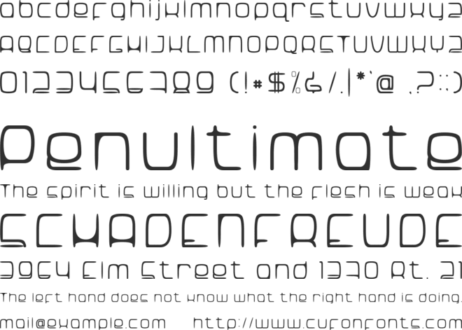 Snorg_002 font preview