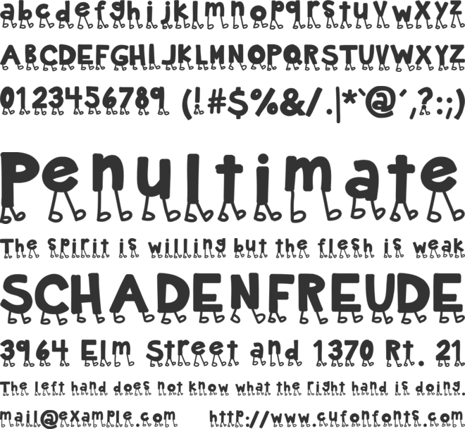 KBNowWalkItOut font preview