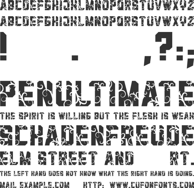 Mama Love font preview