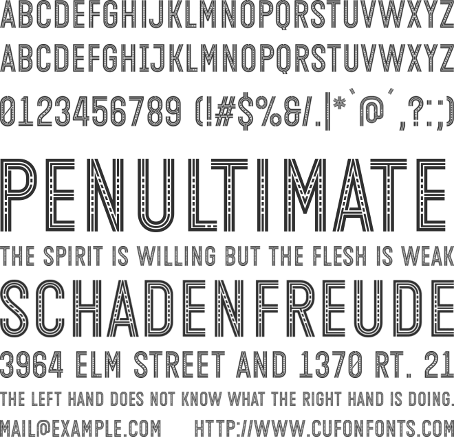 Open Minded font preview