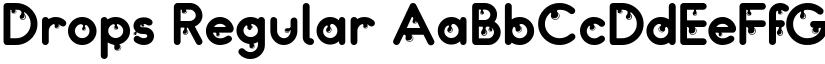 Drops Regular font