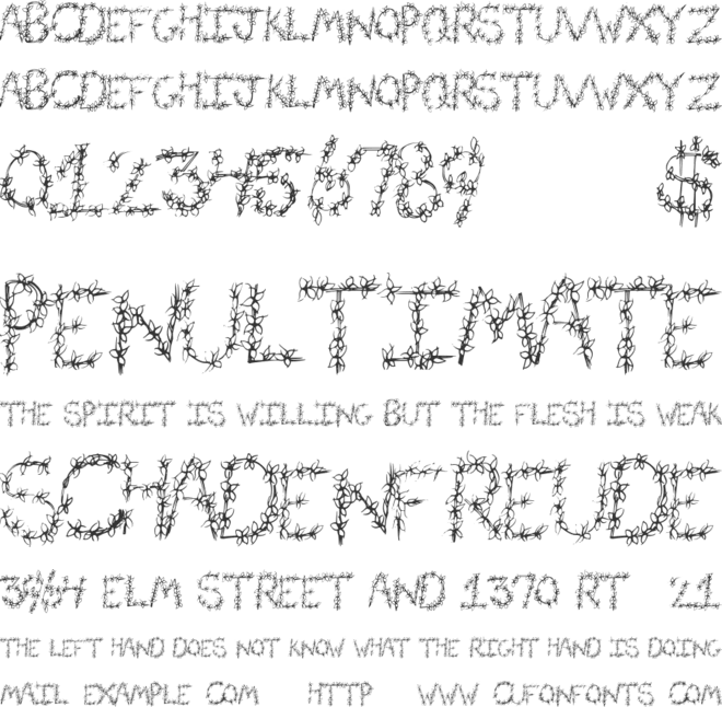 FlowerHeader font preview