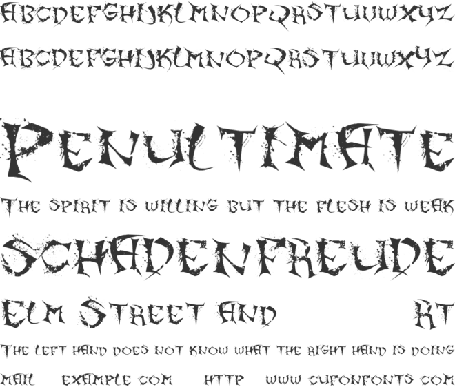 Asian Guy font preview
