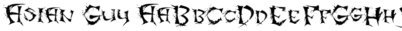 Asian Guy font