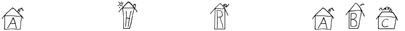Alphabet Houses Regular font