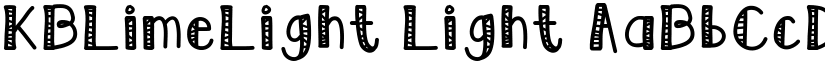 KBLimeLight Light font