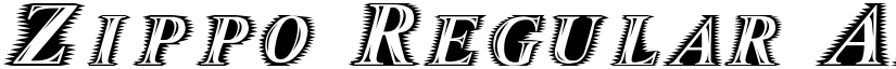 Zippo Regular font