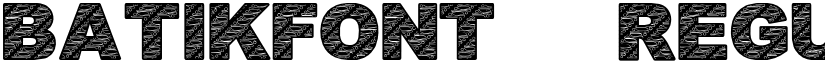 BatikFont1 Regular font