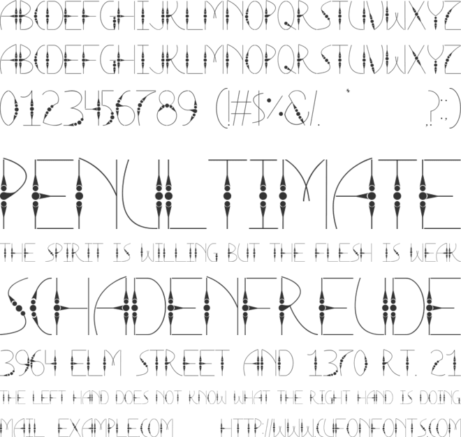 La Tortura font preview