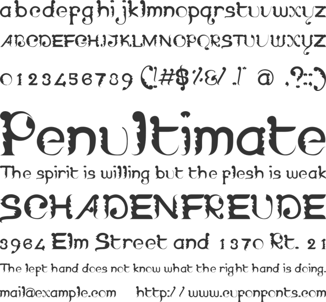 Wayang Patran font preview