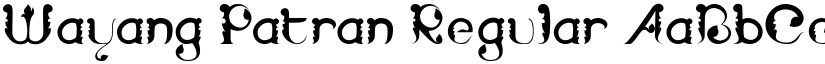 Wayang Patran Regular font